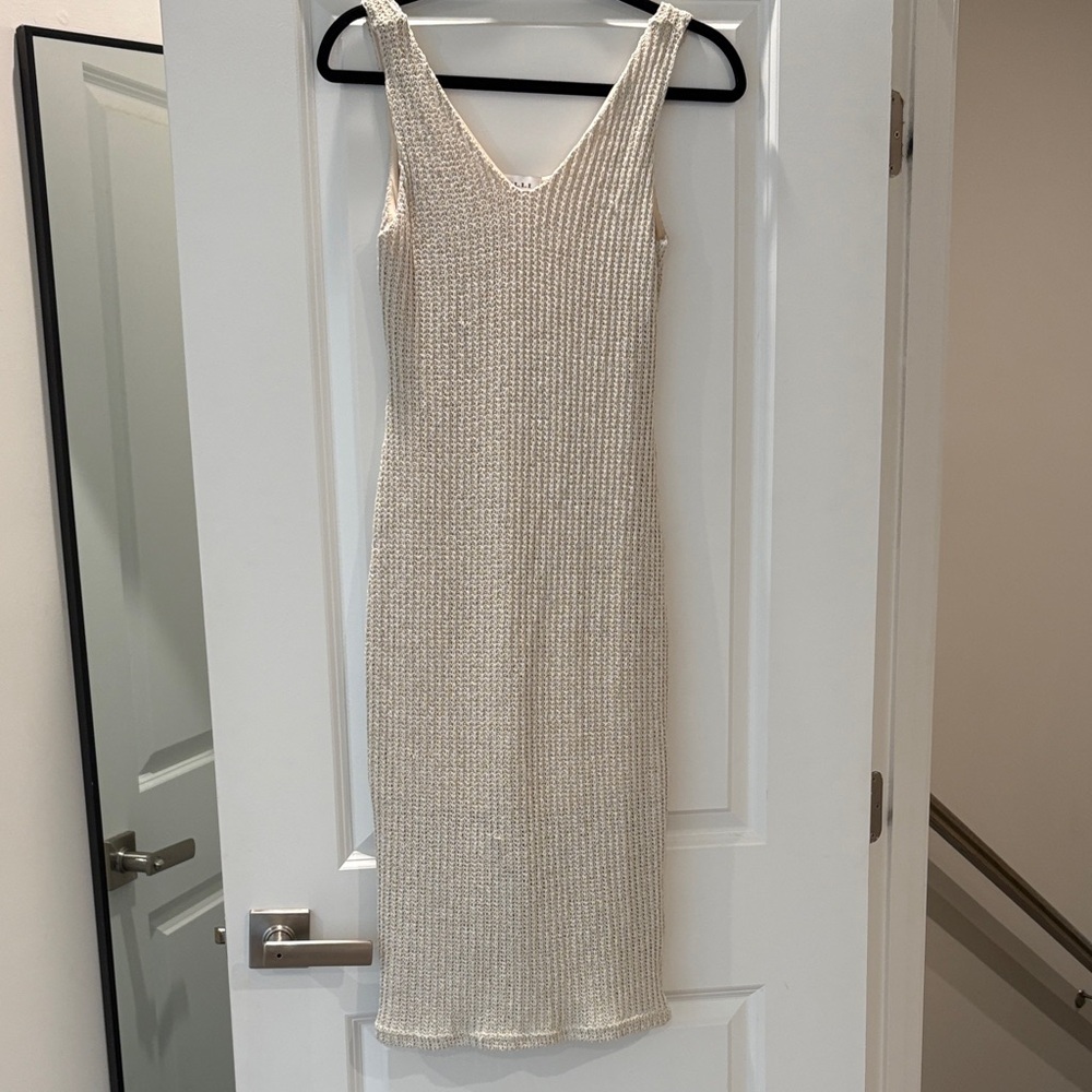 Cream Knit Dress